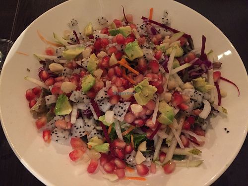 Dragonfruit pomegranate salad at Afterglow by ANGLOW in Central Singapore