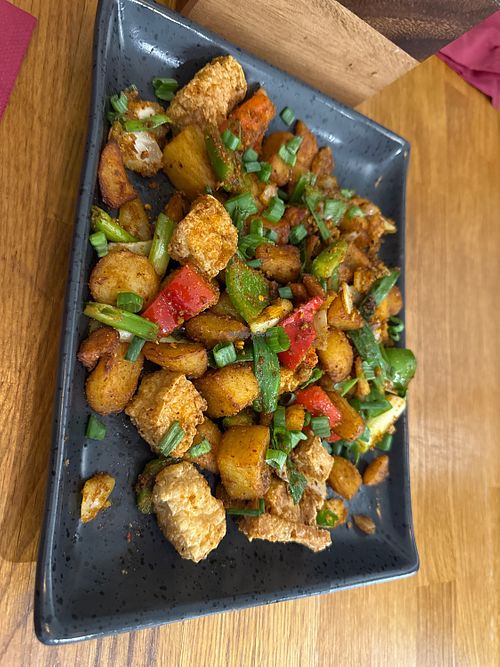 Vegan spice bag  at Camille in Skerries