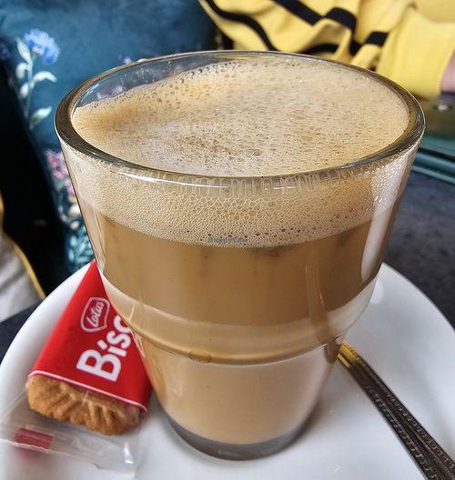 Oatmilk cortado at Coffee Chameleon  in Sandown