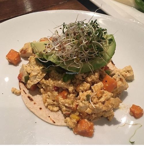Sweet potato tofu scramble at Nosh Eatery and Tap in Saskatoon