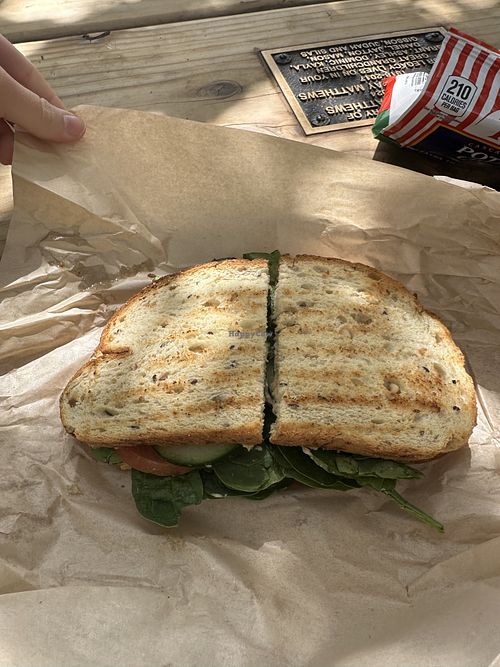Hummus & Veggie Sandwichh  at Basque Boulangerie Café in Sonoma