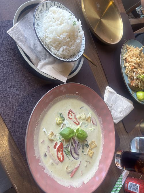 Thai green curry   at Soya Noodle Bar in Cascais