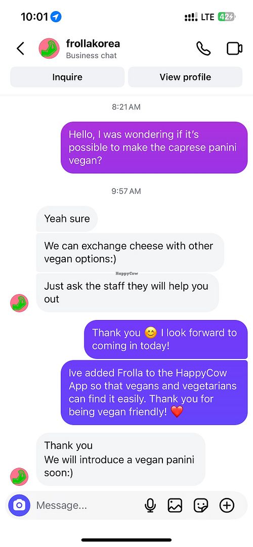 Veg sando avail and vegan sando coming soon!  at Frolla in Seoul
