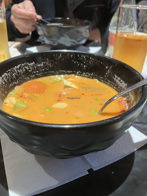 Tom yum soup with tofu.   at Buddha Original in Budapest