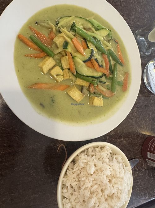 Green Curry with tofu   at Lotus Vert in Brussels