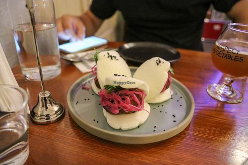 bao buns with falafel at DuLi in Beijing