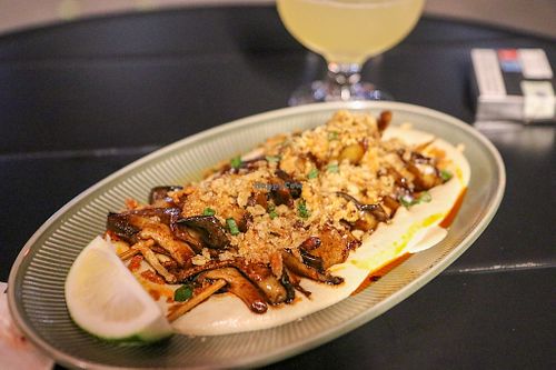 mushroom kebab at DuLi in Beijing