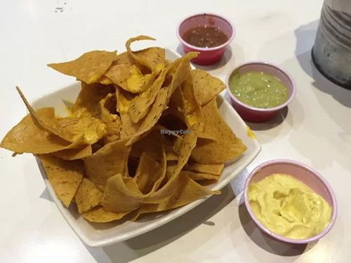 Vegan Nachos at Pura Burguer in Bilbao