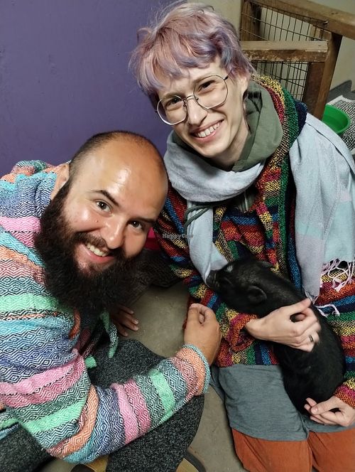 Baby Pig Cuddling!!! This little sweetheart was named Maggy ❤️ at Ross Mill Farm Inc in Jamison