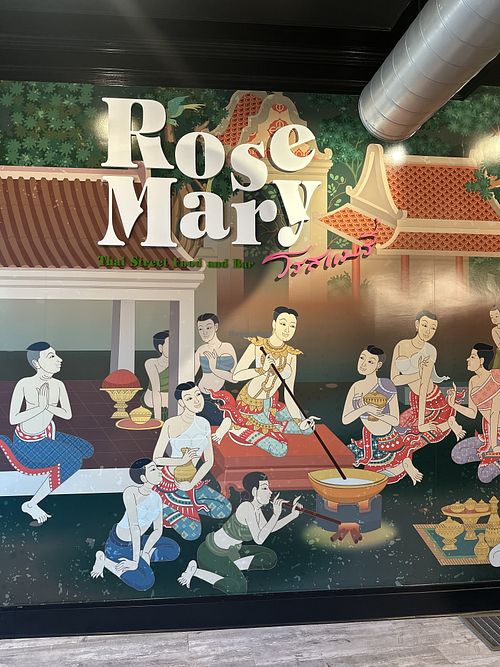 Mural  at Rosemary Thai in Peabody