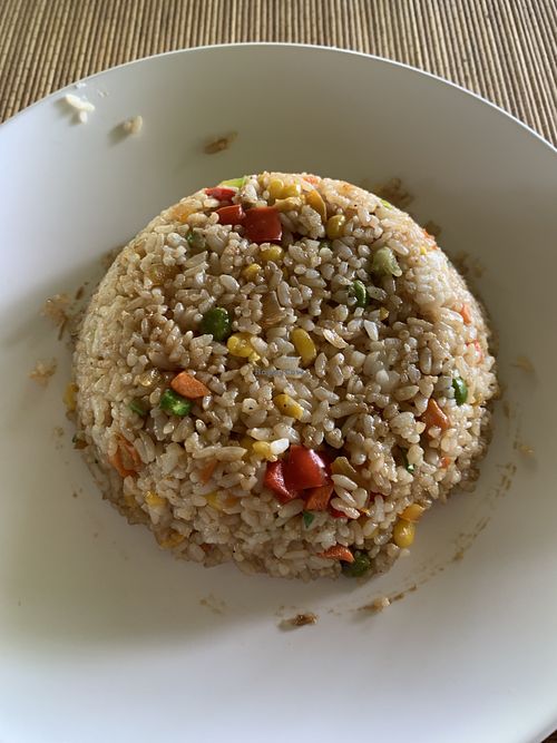 I think this was labelled as ‘rice with vegan sauce'  at Blue Lagoon Resort in Weno