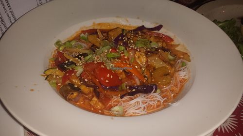 Wok de verdura con Tempe y un toque picantillo. at La Joya in Nerja