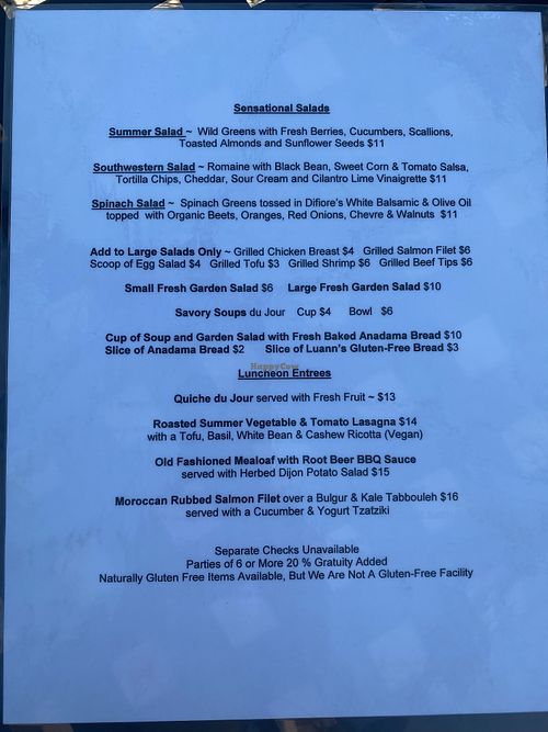 Salad  at Monet's Table in Tolland