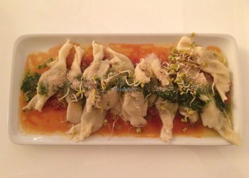 tofu tortellini  at The Green Garden in Salzburg