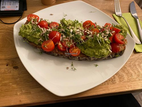Avocado 🥑 tomatoes 🍅 bread 🍞  at The Green Garden in Salzburg