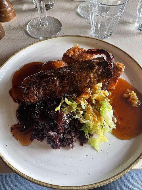 Vegan nut roast  at The Three Blackbirds in Newmarket