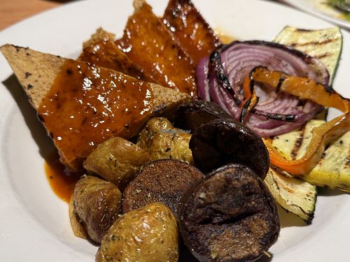 BBQ tofu and grilled veggies  at Restaurant 415 in Fort Collins