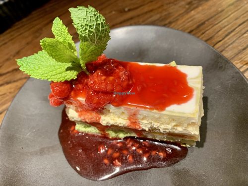 Vegan mango & matcha cake  at Wagamama - Union Square in Aberdeen
