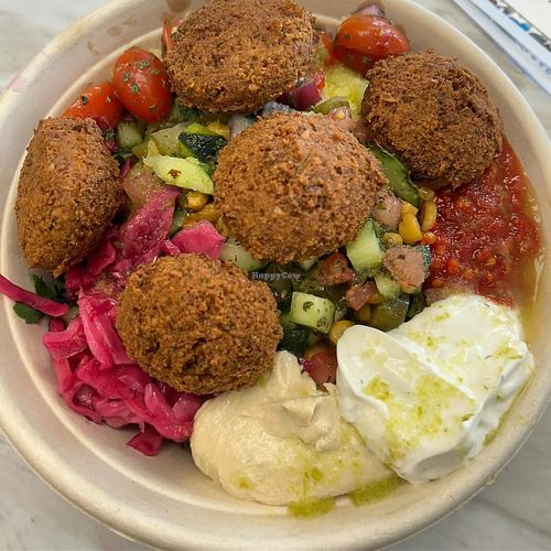 Falafel bowl  at Zakee Mediterranean Street Food in Akron