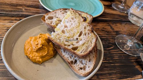 Sourdough and Romesco at The Nettle in Settle