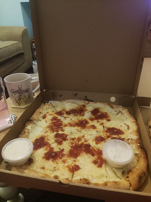 Garlic bread with added nduja at Dough and Bones in Stockport