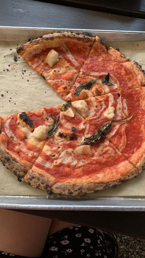 Vegan-rita (sorry i got hungry and ate a slice first)   at Inizio Pizza Napoletana in Charlotte