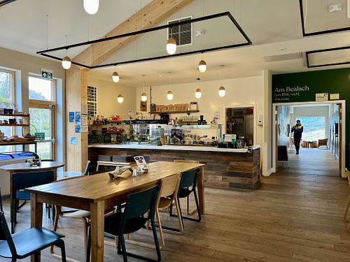 Cafe inside the rewilding centre   at Dundreggan Rewilding Centre in Inverness