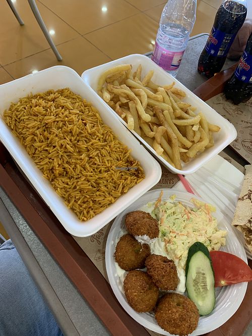 Next time I ask to omit mayo with falafel   at Tabaq Istanbul in Mohammadia