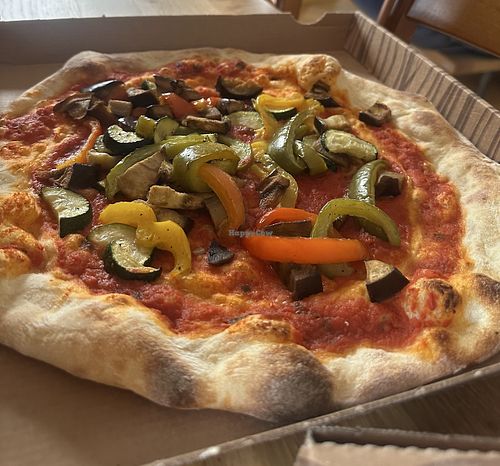 Pizza with seasonal vegetables   at CUT Pizza in Lausanne