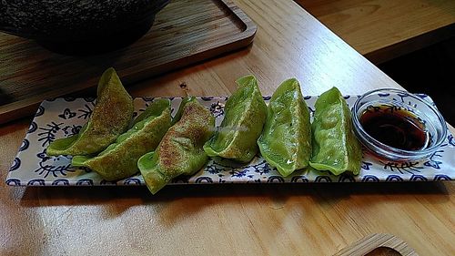 Veggie gyozas at Ran Ramen in Vilanova I La Geltru