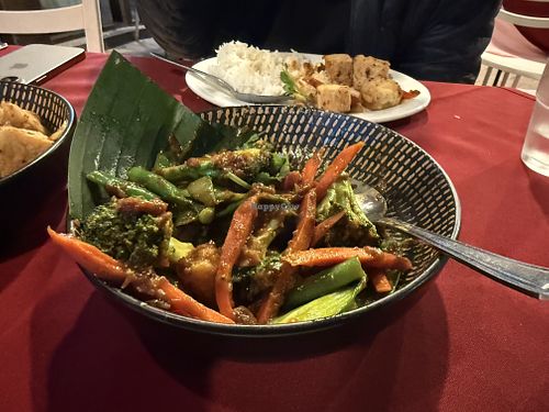 Satay vegetables  at All Malay  in Avoca Beach