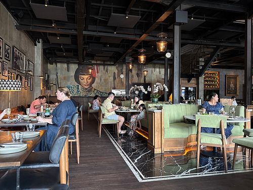 Cool interior, pleasant ambiance .  at Mama San Bali in Kerobokan Kelod