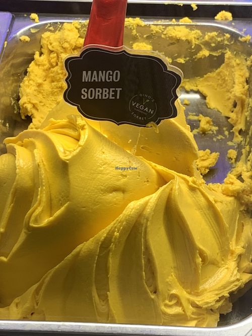 Mango sorbet  at Gino's Gelato  in Dublin