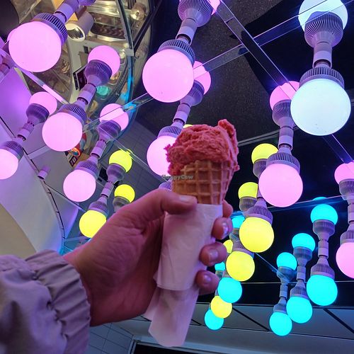 Strawberry Sorbet at Gino's Gelato  in Dublin