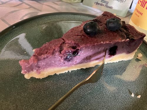 Veganer Blaubeerkuchen  at Leißing's Cafe & Bar in Ehrenfriedersdorf