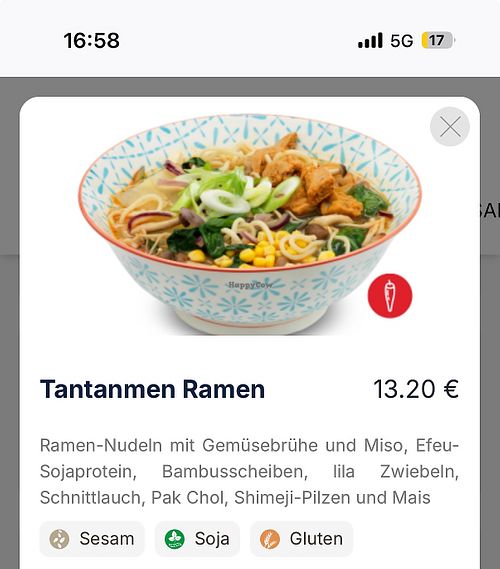 Tantanmen Ramen Ansicht   at UDON - Maremagnum in Barcelona