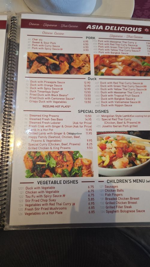 Vegetable dishes is what can be veganised at Restaurante Asia Delicious in Lanzarote