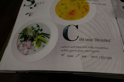 Menu at Green Cafe & Shop in Lviv