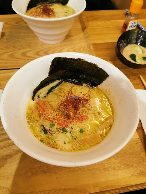 Creamy spicy curry ramen at IPPAI NO RAMEN in Berlin