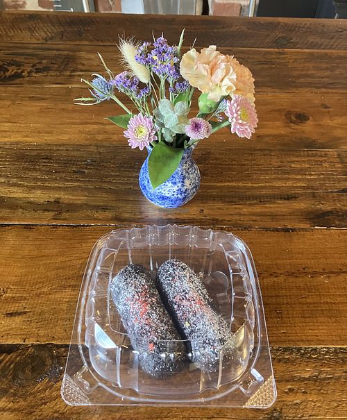 Chocolate strawberry coconut cream “Twinkies” that are vegan!   at The Reister's Daughter  in Reisterstown