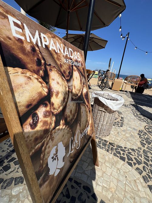Empanadas right on the beachh  at La Guapa Empanadas in Rio De Janeiro