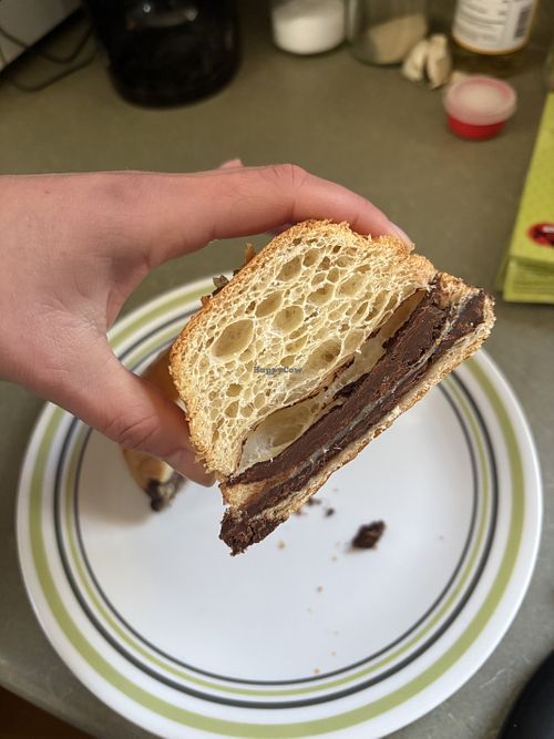 Chocolate innards  at Marc Heu Patisserie Paris in St Paul