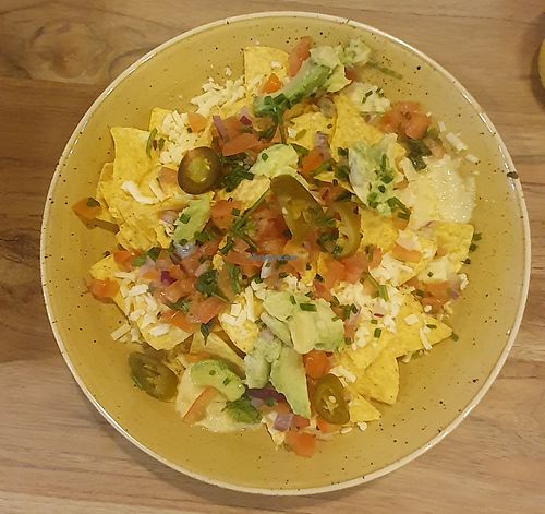 Nachos (ask for vegan) at Bean & Brush Art Cafe  in Sale