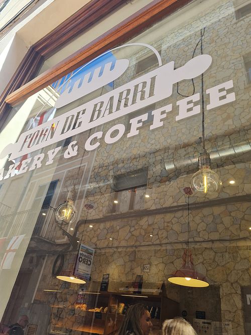 Outside at Forn de Barri in Mallorca