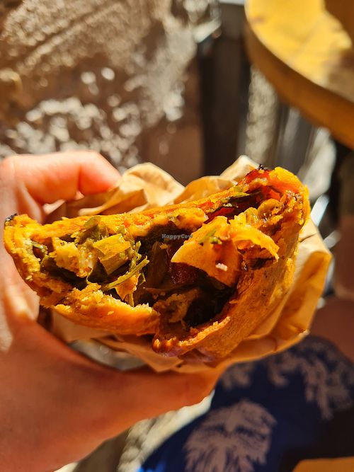 Vegan cocarroi at Forn de Barri in Mallorca