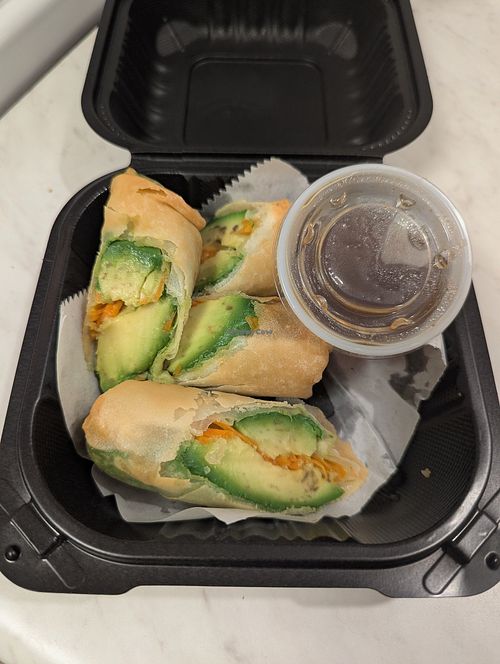 May 2025 special, avocado egg rolls with tamarind sauce at A Taste of Thai Cuisine in Reno
