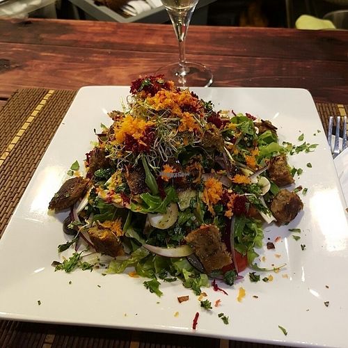 Not just an ordinary salad   at Dodo Bon Pan Cafe in Panama City