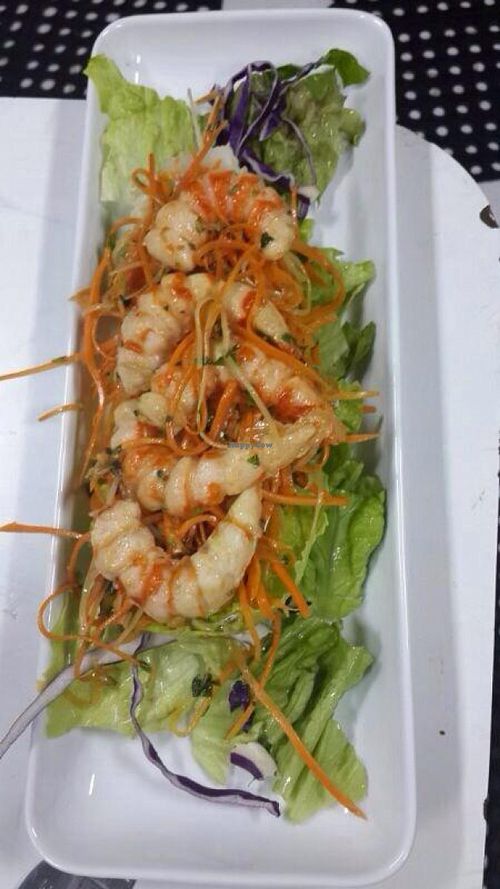 A special 'Shrimp' salad.  100% vegan.  Highly recommended. at Dodo Bon Pan Cafe in Panama City