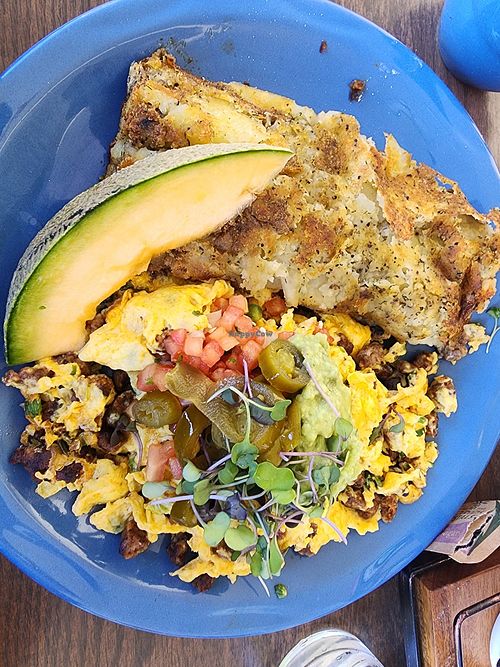 Mexican skillet sub vegan options at The Breakfast Club in Livermore