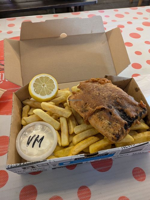 Vish and chips at Eco - Marina Market - Food Stand in Cork